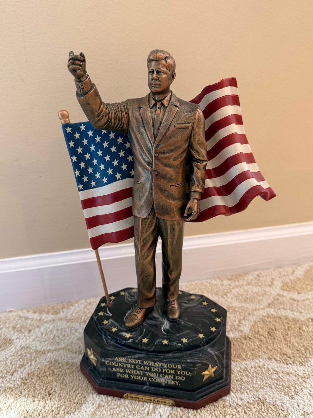 John F. Kennedy 100th Anniversary Bronze Tribute Plaque by The Bradford Exchange
